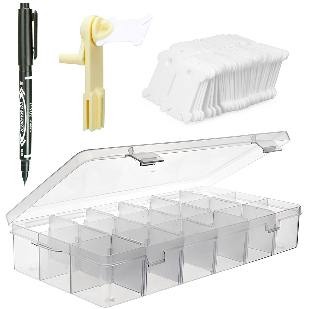 Embroidery Software - Embroidery Floss Organizer 18 Compartments Cross