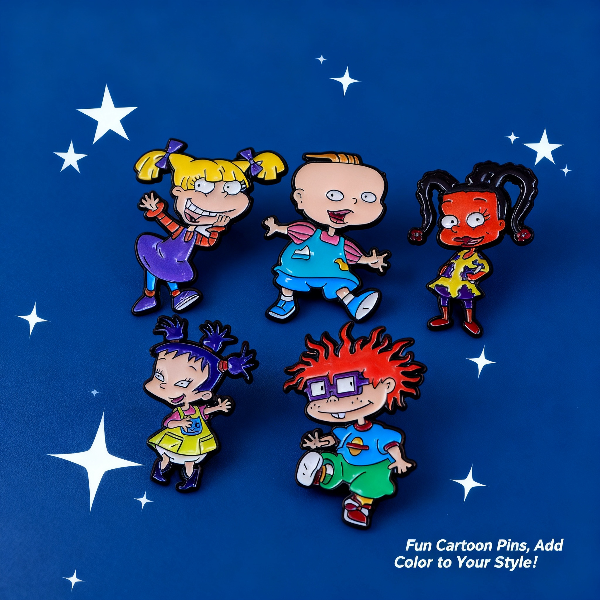 Embroidery Textile - Rugrats brooch pin clothing backpack accessory