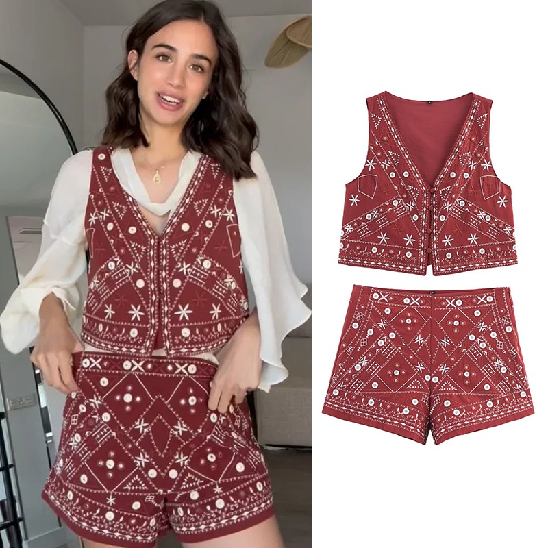 Embroidery Class - Y2k Set New Two Piece Women's