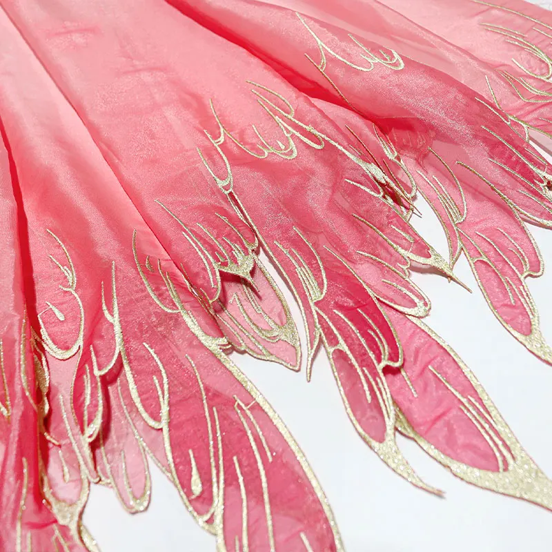Embroidery Gradient - Gradient Heavy Embroidery Fabric Hanfu Chinese
