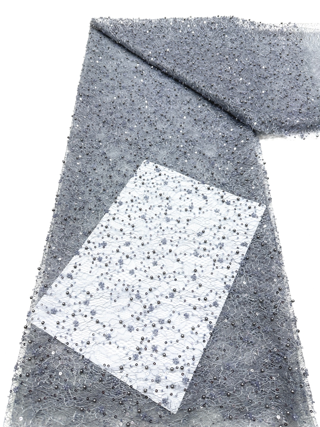 Embroidery Gradient - Luxury Sequins Lace Fabric 2026 High