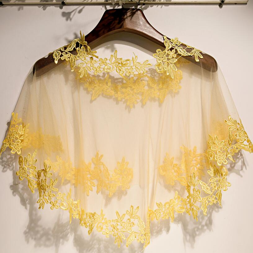 Embroidery Yellow - Women's Spring Summer flower embroidery yellow