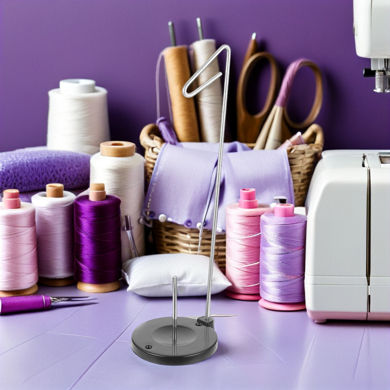 Embroidery Threads - 4Pcs Adjustable Single Cone Spool Holder