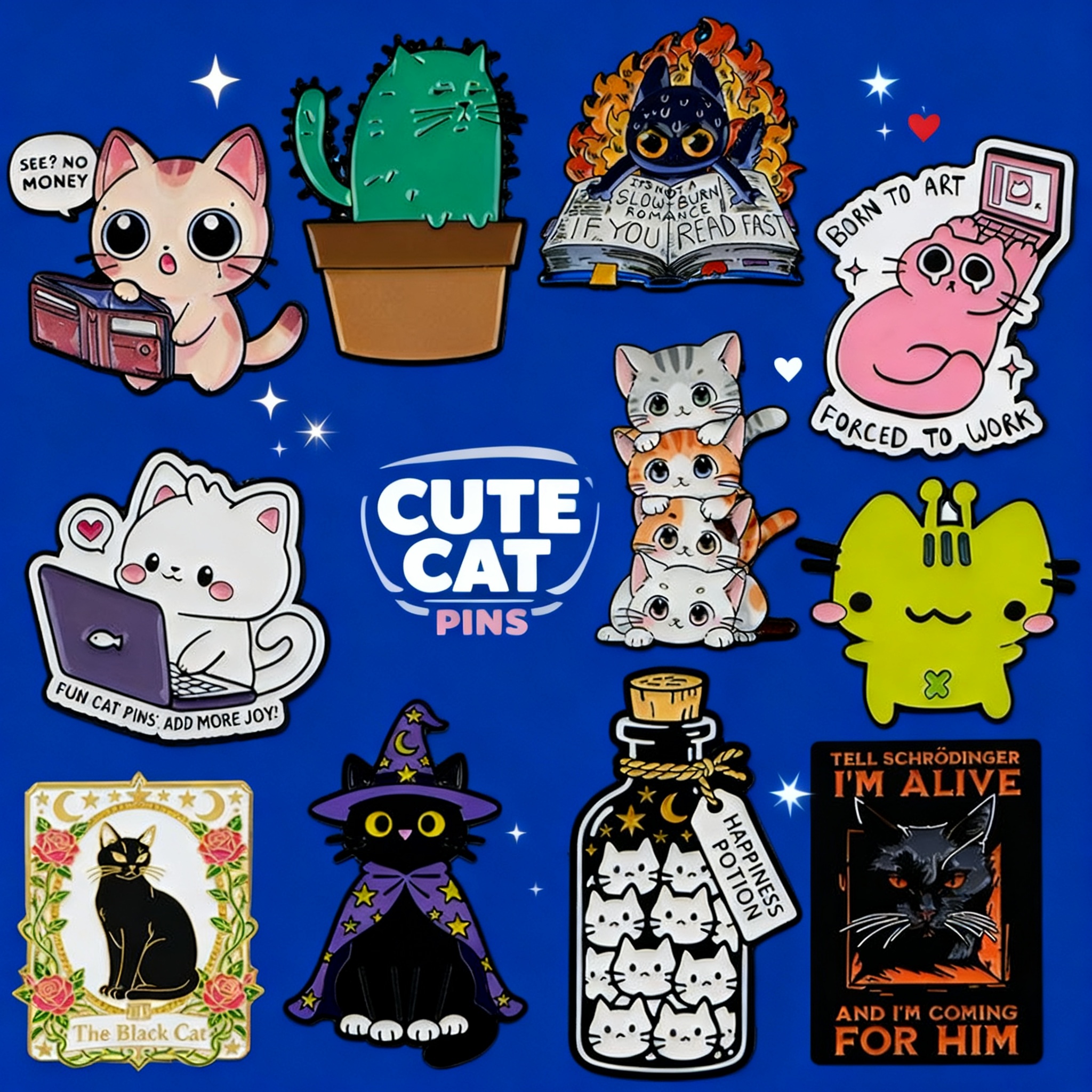 Embroidery Textile - Wholesale Hot Sale Brooch Pin Cat