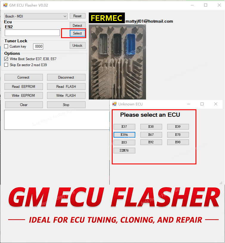 Embroidery Software - GM ECU Flash Flasher J2534 Read
