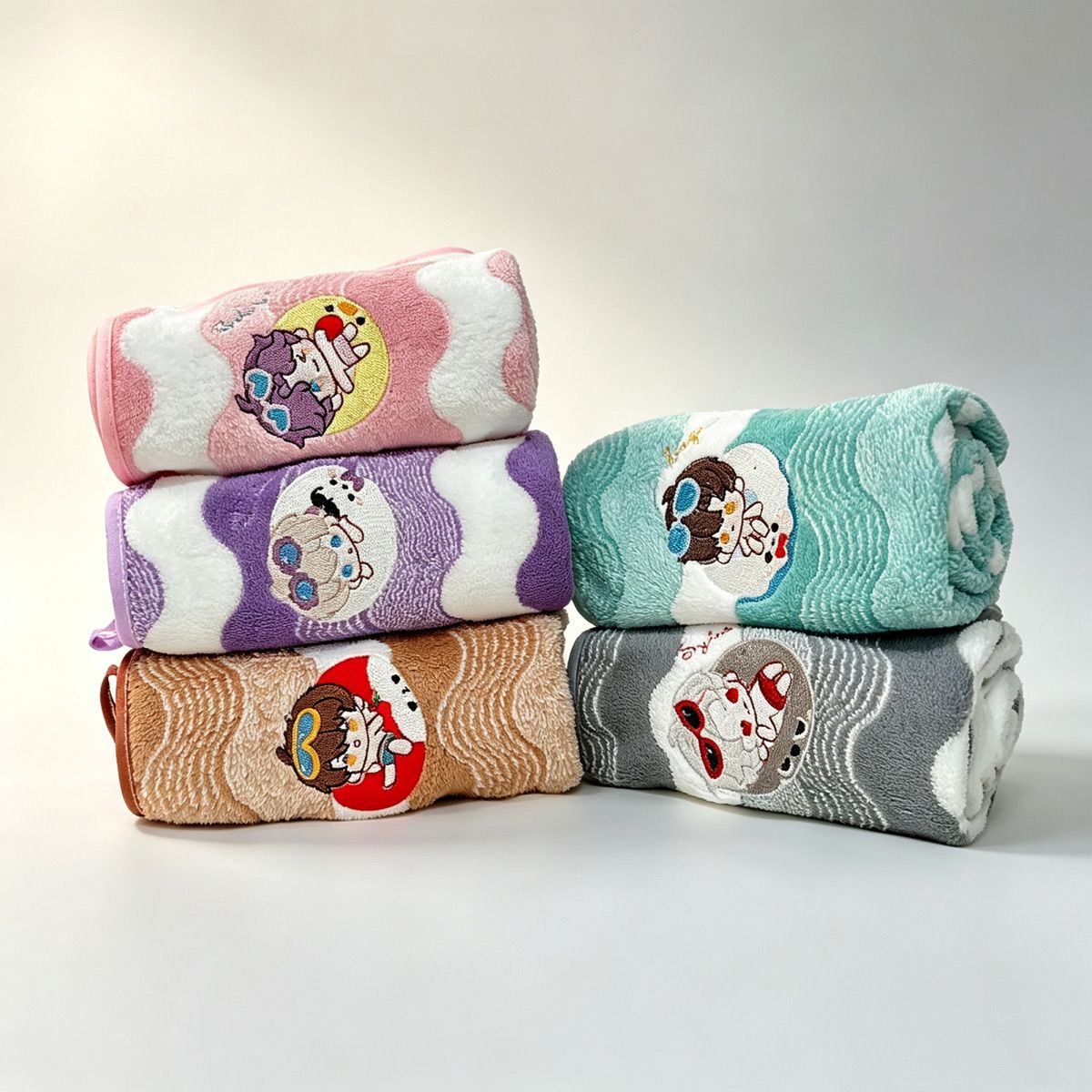 Embroidery Threads - Anime Love and Deepspace Coral Fleece