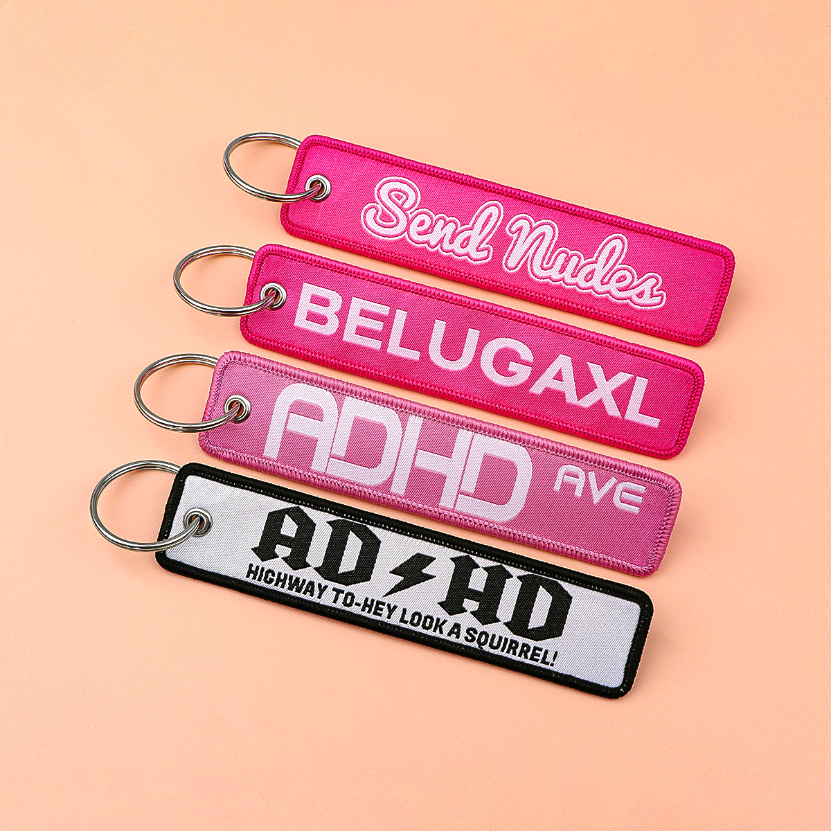 Embroidery Ring - Good Things Take Time Key Fobs