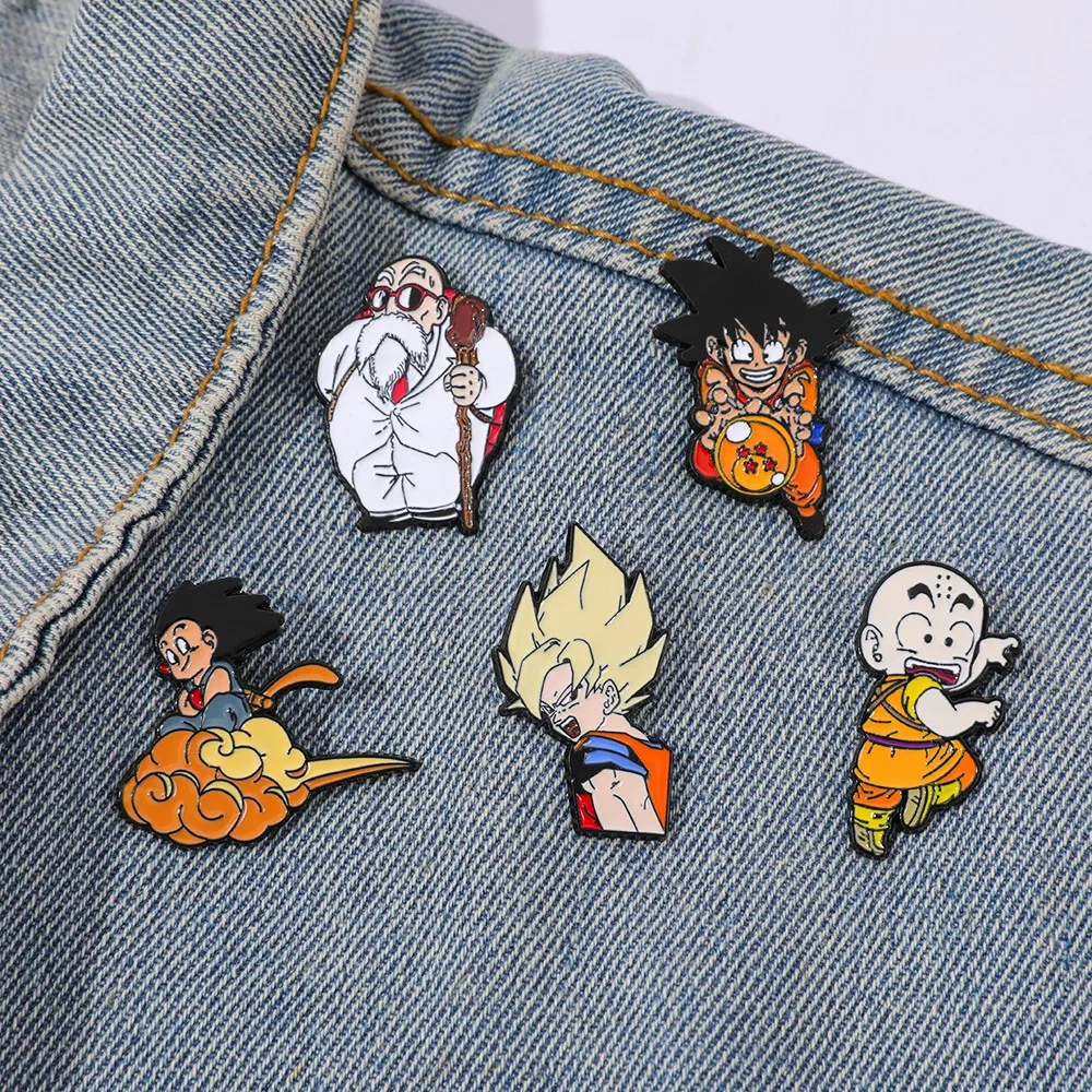 Embroidery Textile - 5 Pcs Classic Popular Anime Brooch