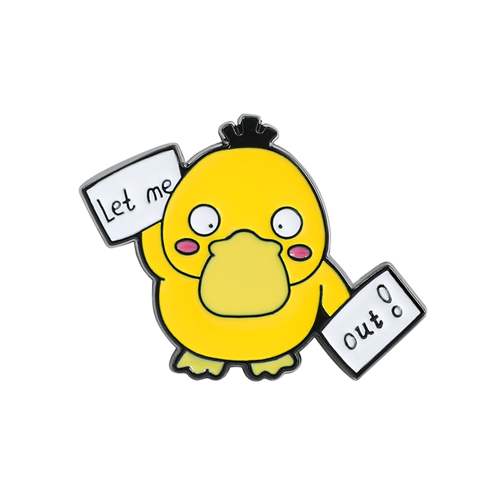 Embroidery Textile - 1 Pc ​Anime Duckling Brooch Cartoon