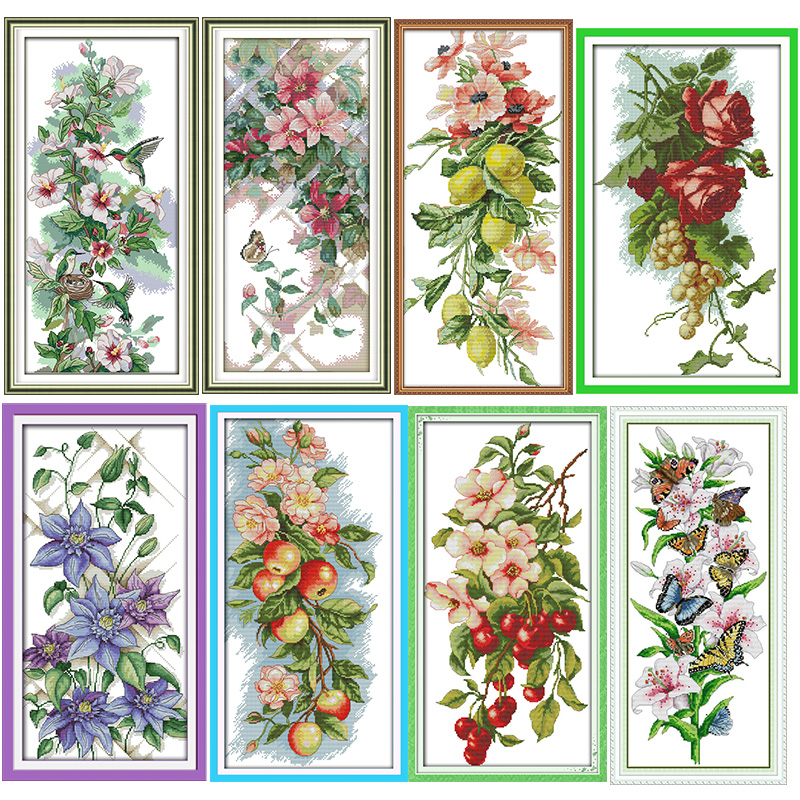 Embroidery Meaning - Stamped Cross Stitch Kits DIY Floral