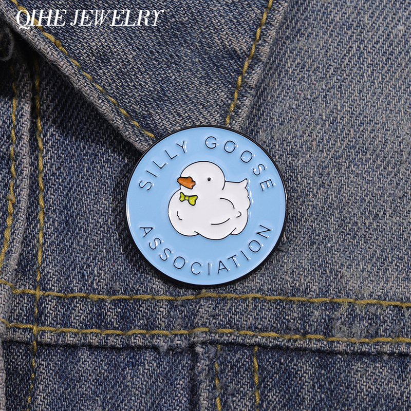Embroidery House - Silly Goose Association Enamel Pins Cartoon