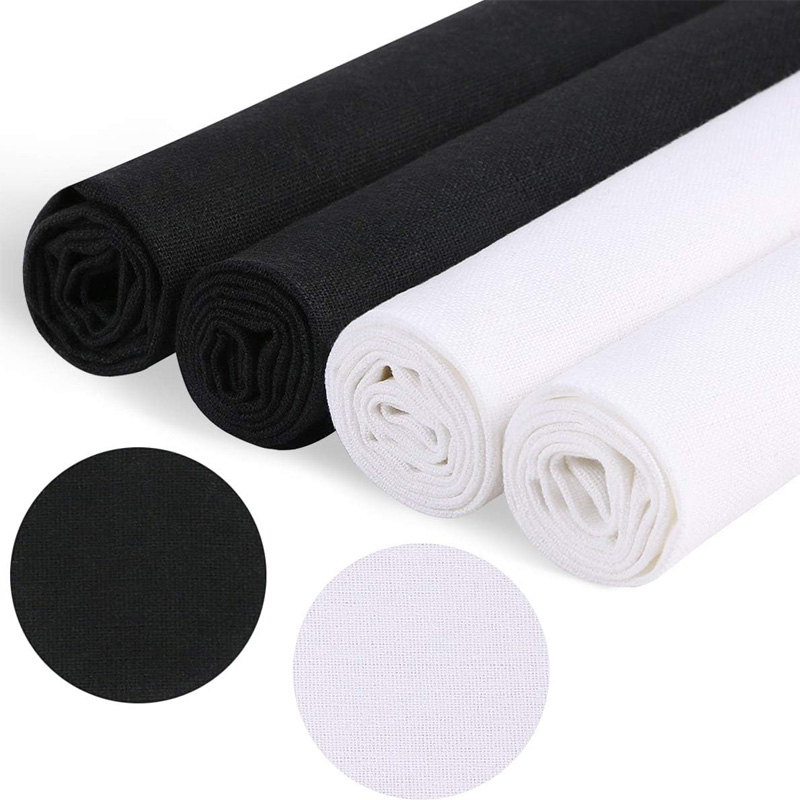 Embroidery Class - 4 Pieces of Linen Fabric, Solid