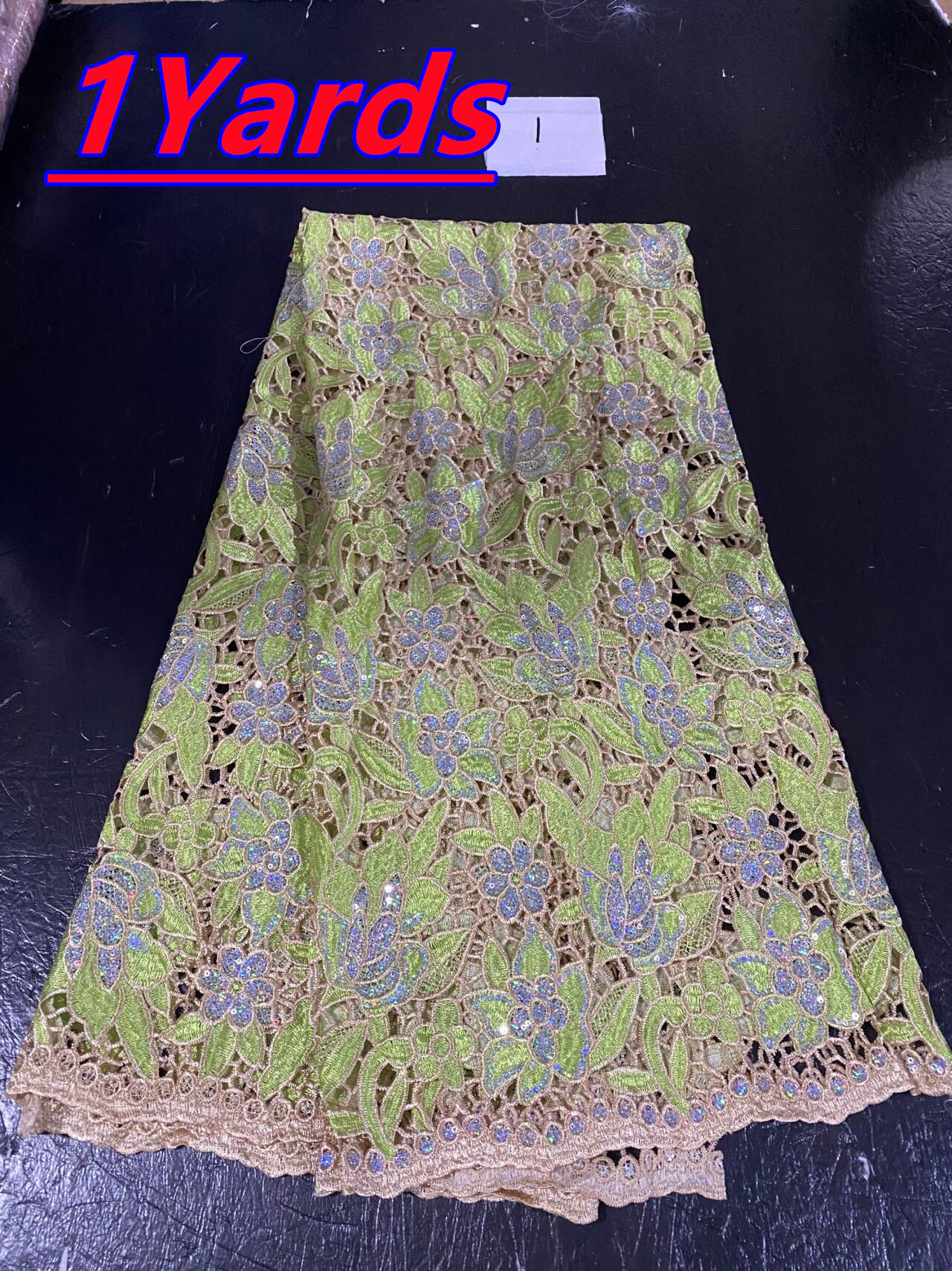 Embroidery Gradient - African Sequins Lace Fabrics Fashion Nigerian
