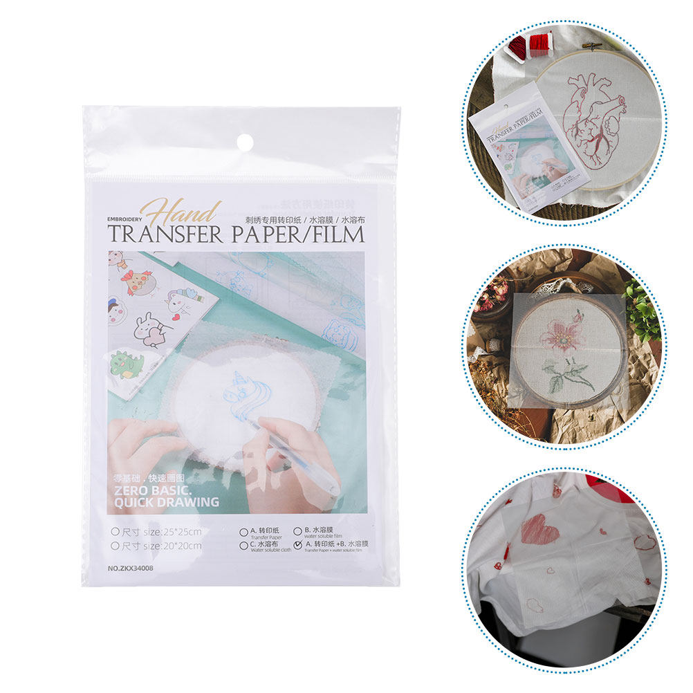 Embroidery Paper - 8Pcs DIY Embroidery Transfer Paper Water