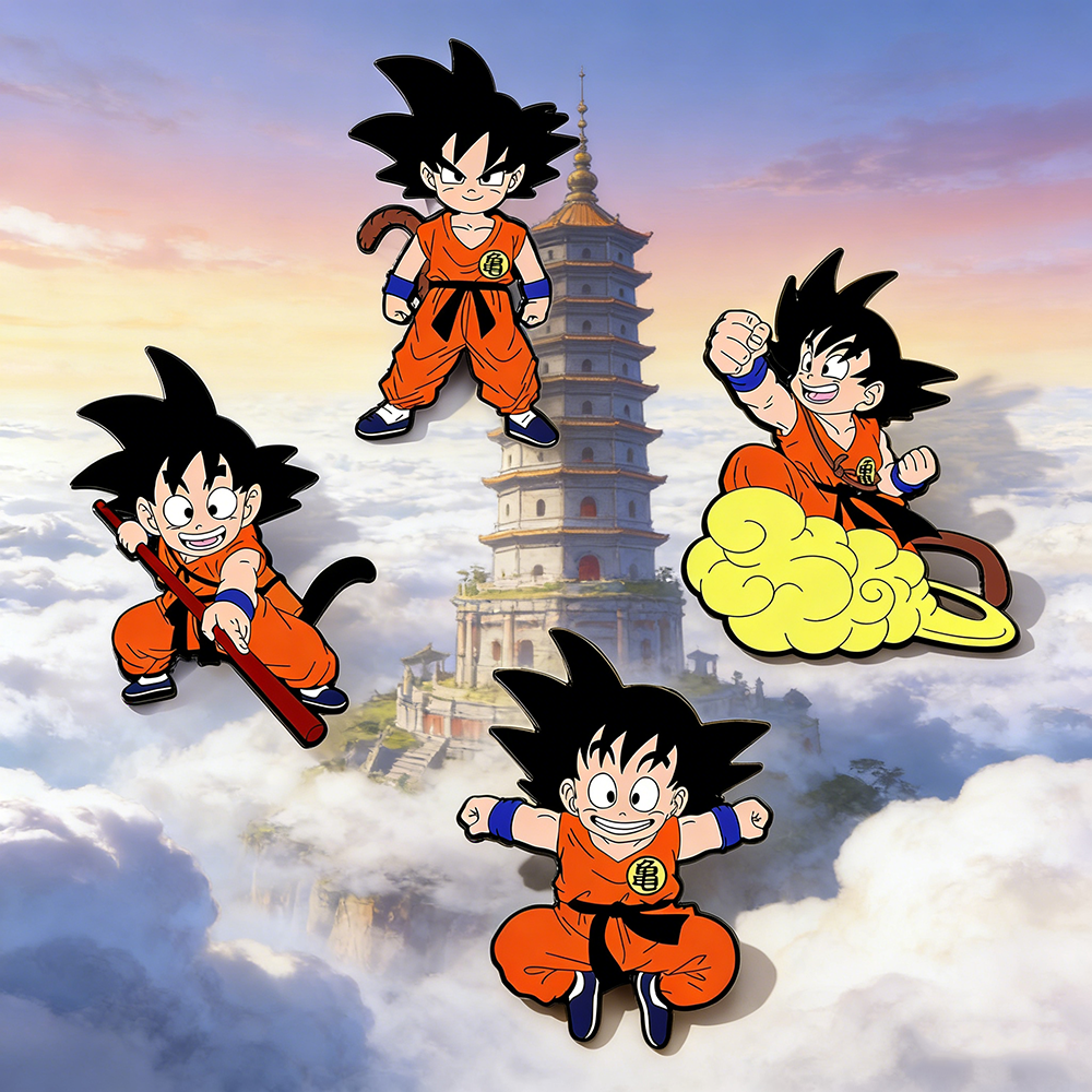 Embroidery Textile - 4 Pcs Son Goku Dragon Ball