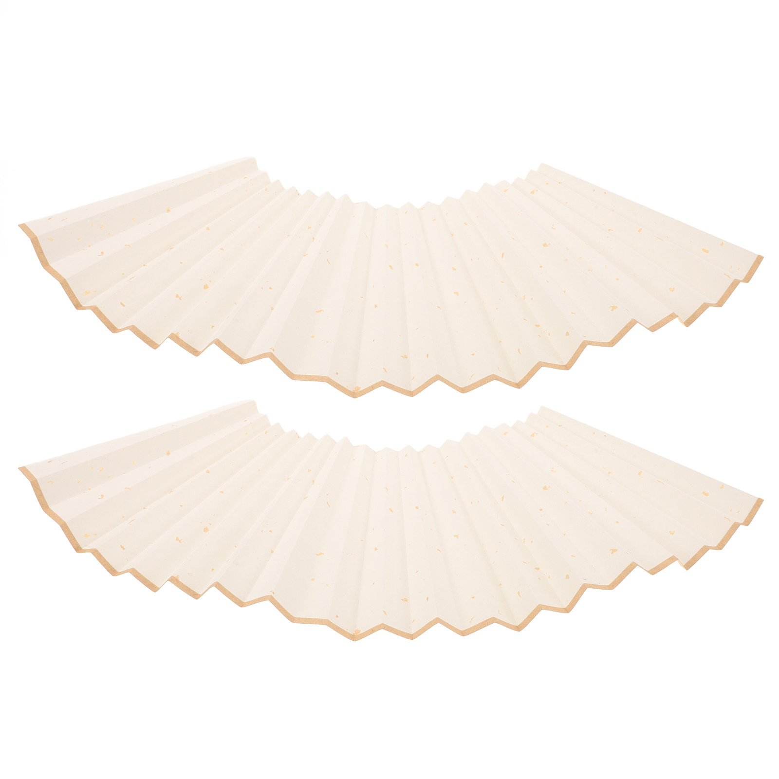 Embroidery Paper - 2Pcs Foldable Blank Fan Surface Paper