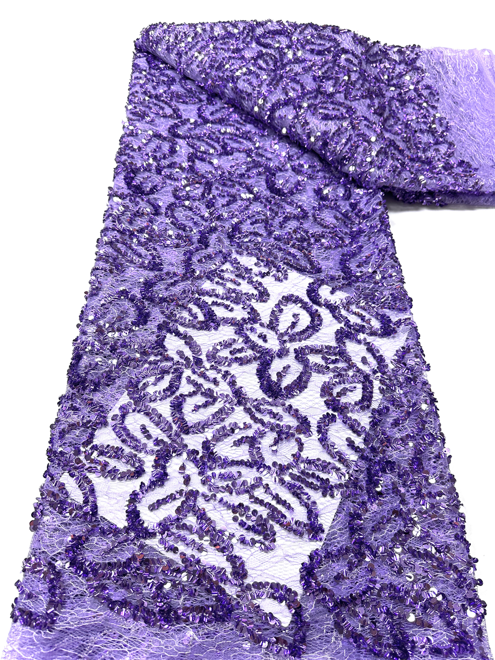 Embroidery Gradient - Luxurious Nigerian African Beaded Lace Fabric