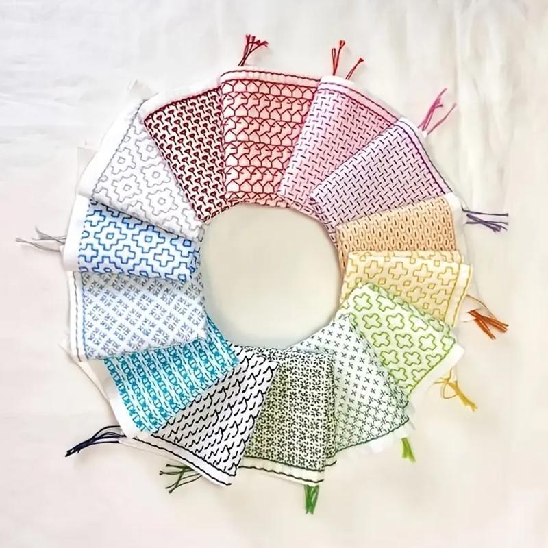 Embroidery Threads - 9/32Pcs Thread And Needles Denim Fabric