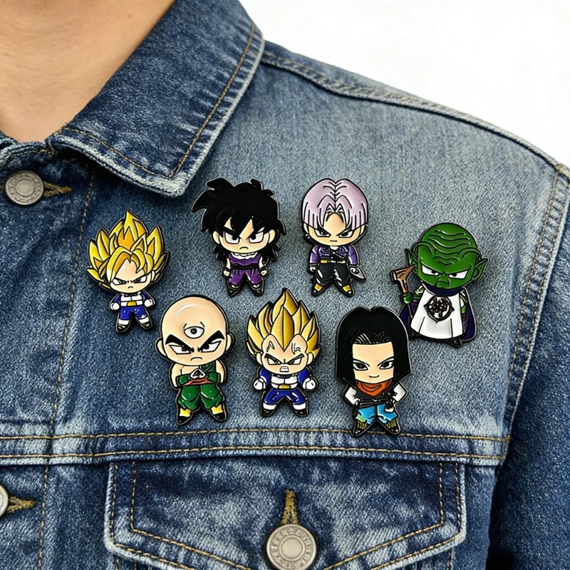 7pcs Set Cute Manga Brooches f - Embroidery Textile 评论和价格