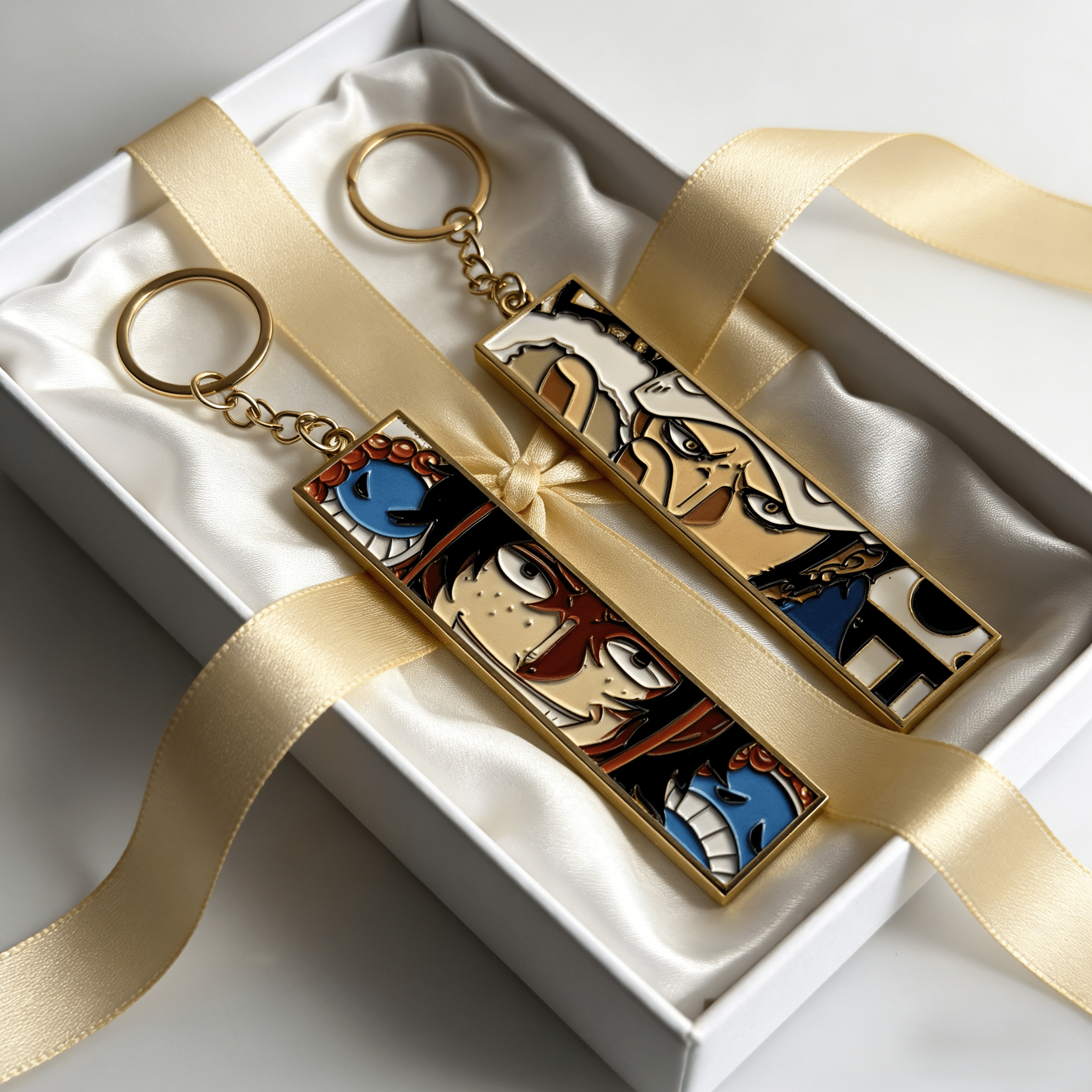 Anime Metal Hollow Out Keychai - Embroidery Ring 评论和价格