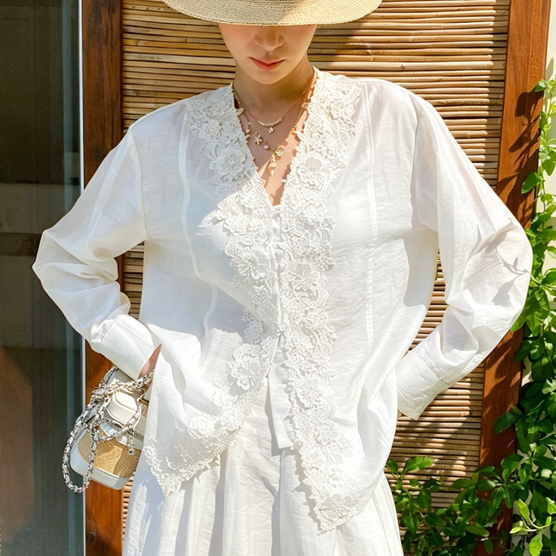 French Style Lace Embroidery S - Embroidery Yellow 评论和价格
