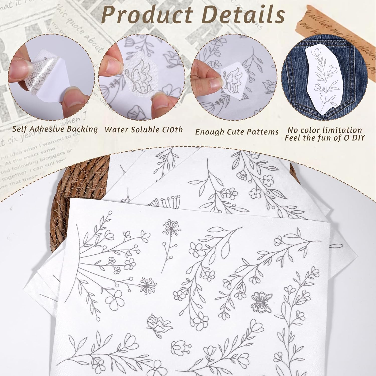 Stick & Stitch Water Soluble E - Embroidery Meaning 评论和价格