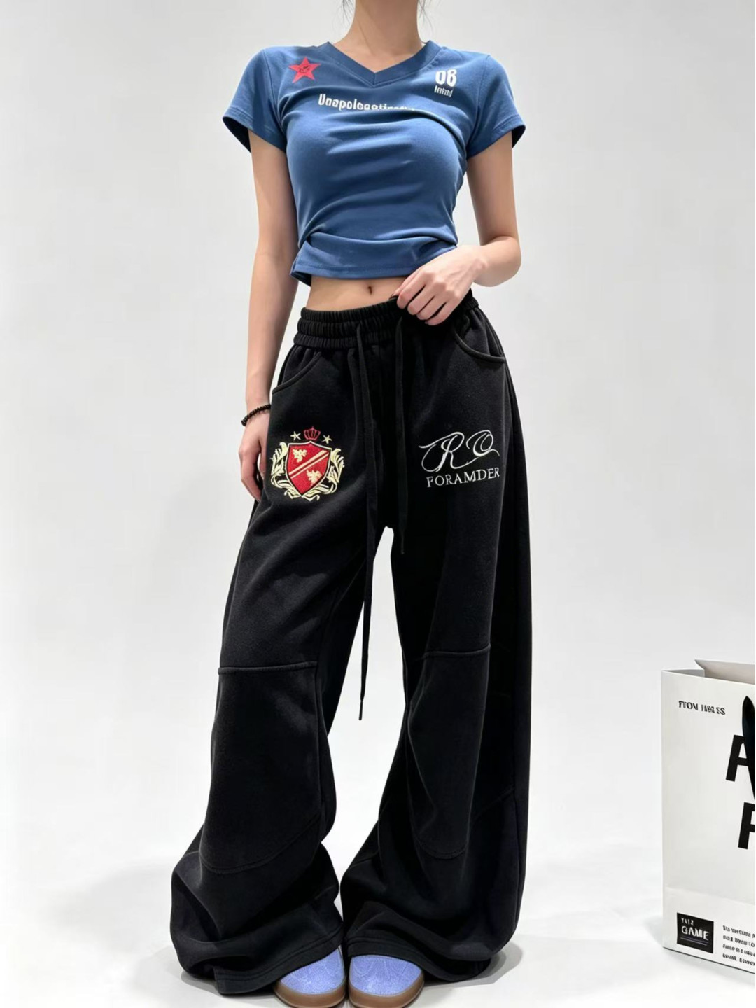 American Retro Street Badge Em - Embroidery Gradient 评论和价格