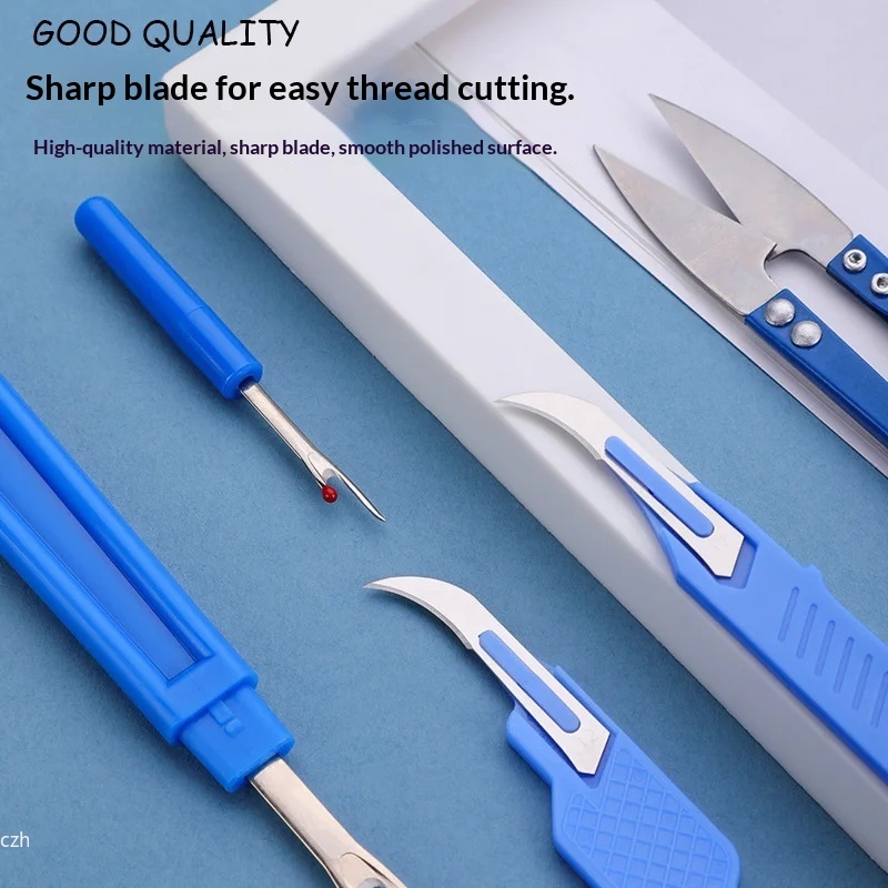 5Pcs Blue Sewing Ripper Kit wi - Embroidery Threads 评论和价格