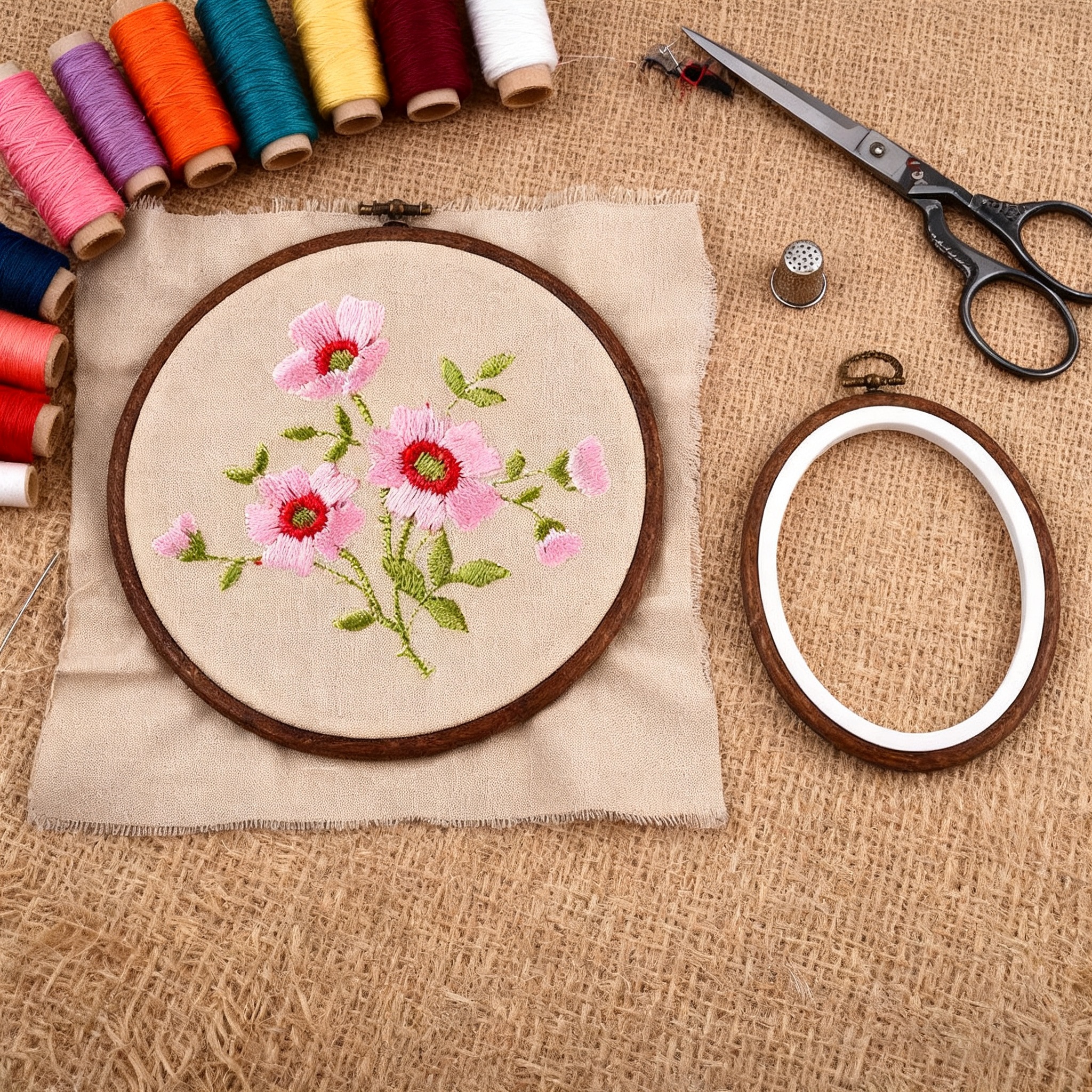 10PCS Sewing Tool Round Oval I - Embroidery Hoop Plastic 评论和价格