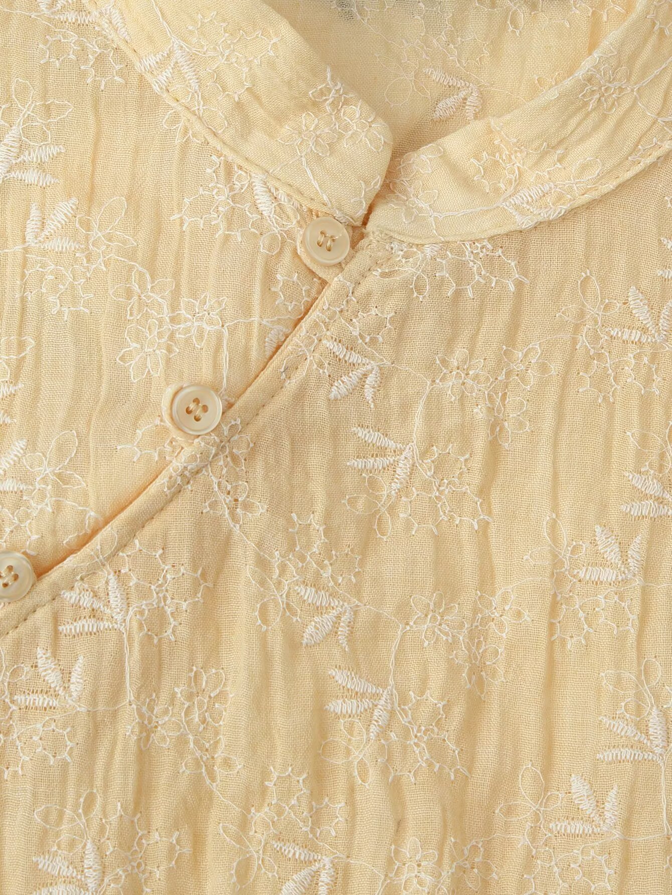 Women Yellow Floral Embroidery - Embroidery Yellow 评论和价格