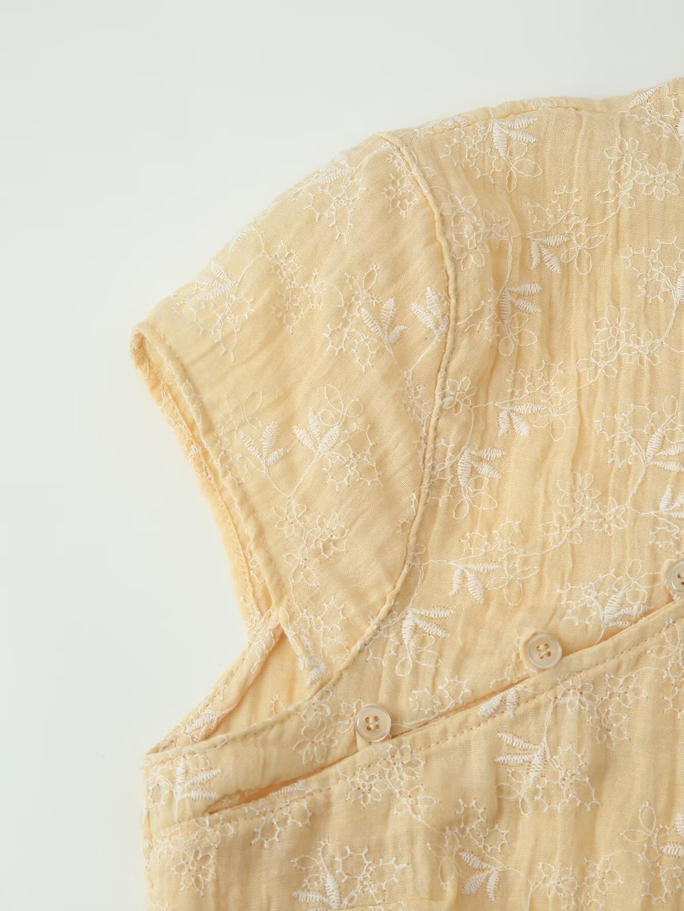 Women Yellow Floral Embroidery - Embroidery Yellow 评论和价格
