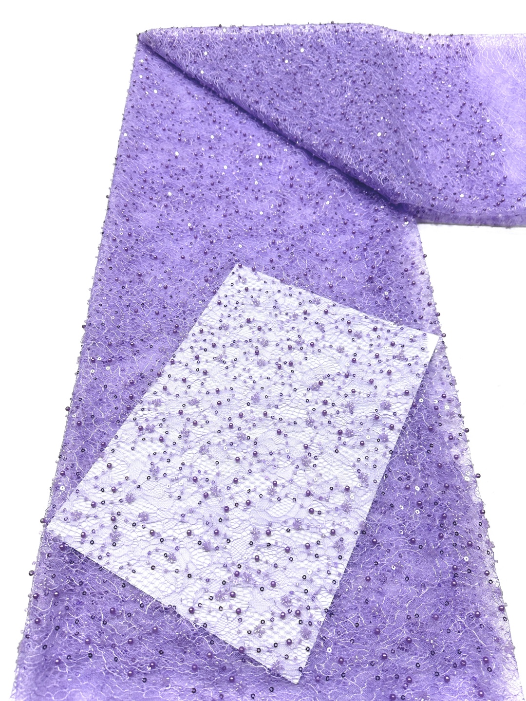Luxury Sequins Lace Fabric 202 - Embroidery Gradient 评论和价格