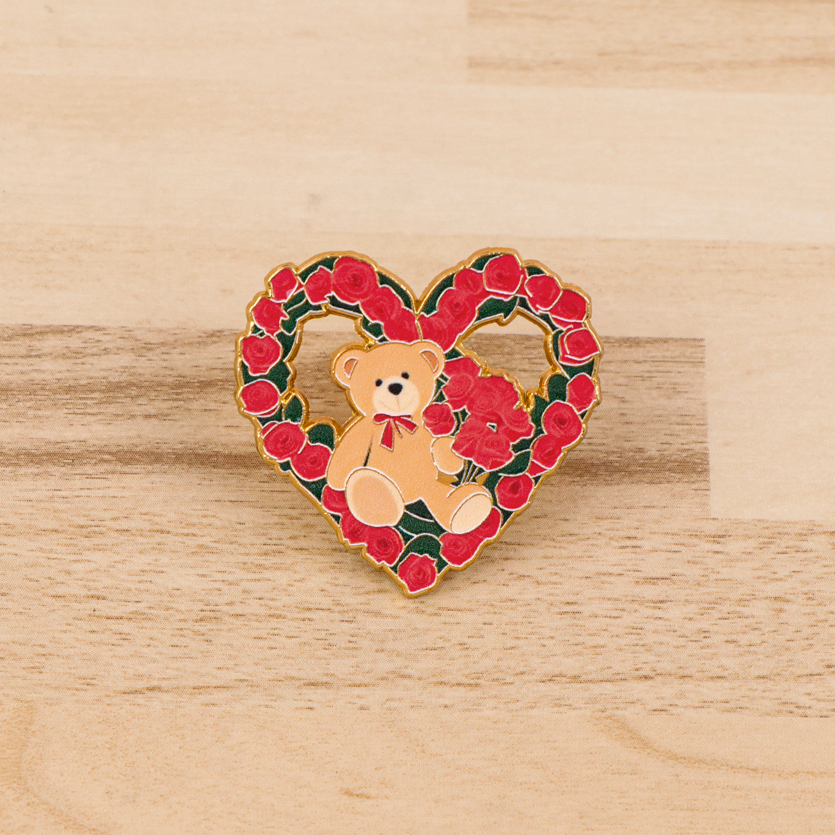 Fox Rose Bear Enamel Pins Anim - Embroidery Textile 评论和价格