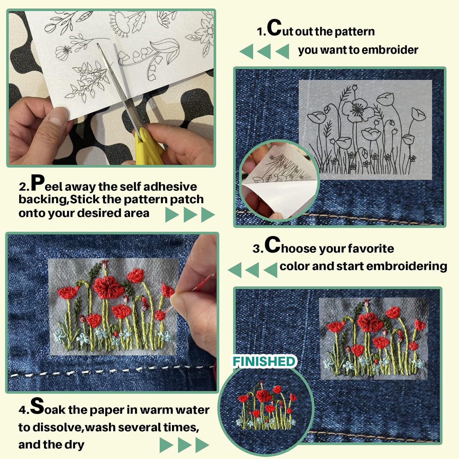 Water Soluble Stabilizer Embro - Embroidery Meaning 评论和价格