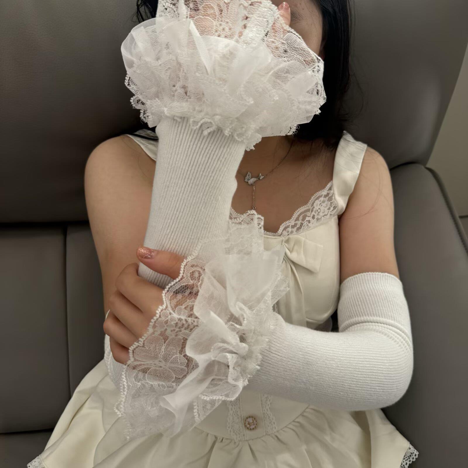 * Lolita Hand Sleeve Knitted P - Embroidery House 评论和价格