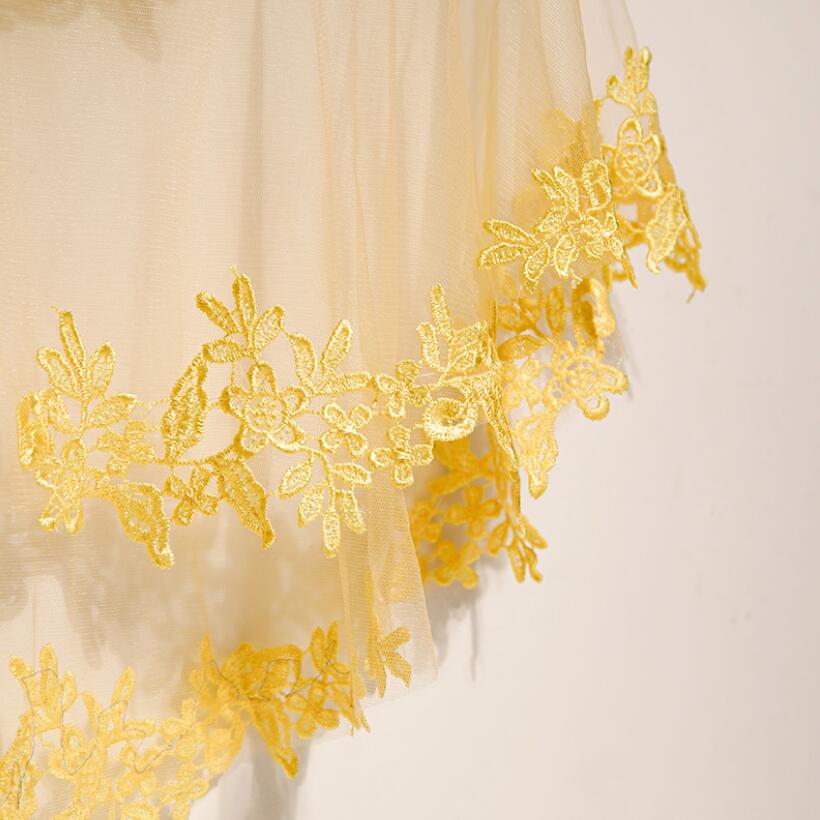 Women's Spring Summer flower e - Embroidery Yellow 评论和价格