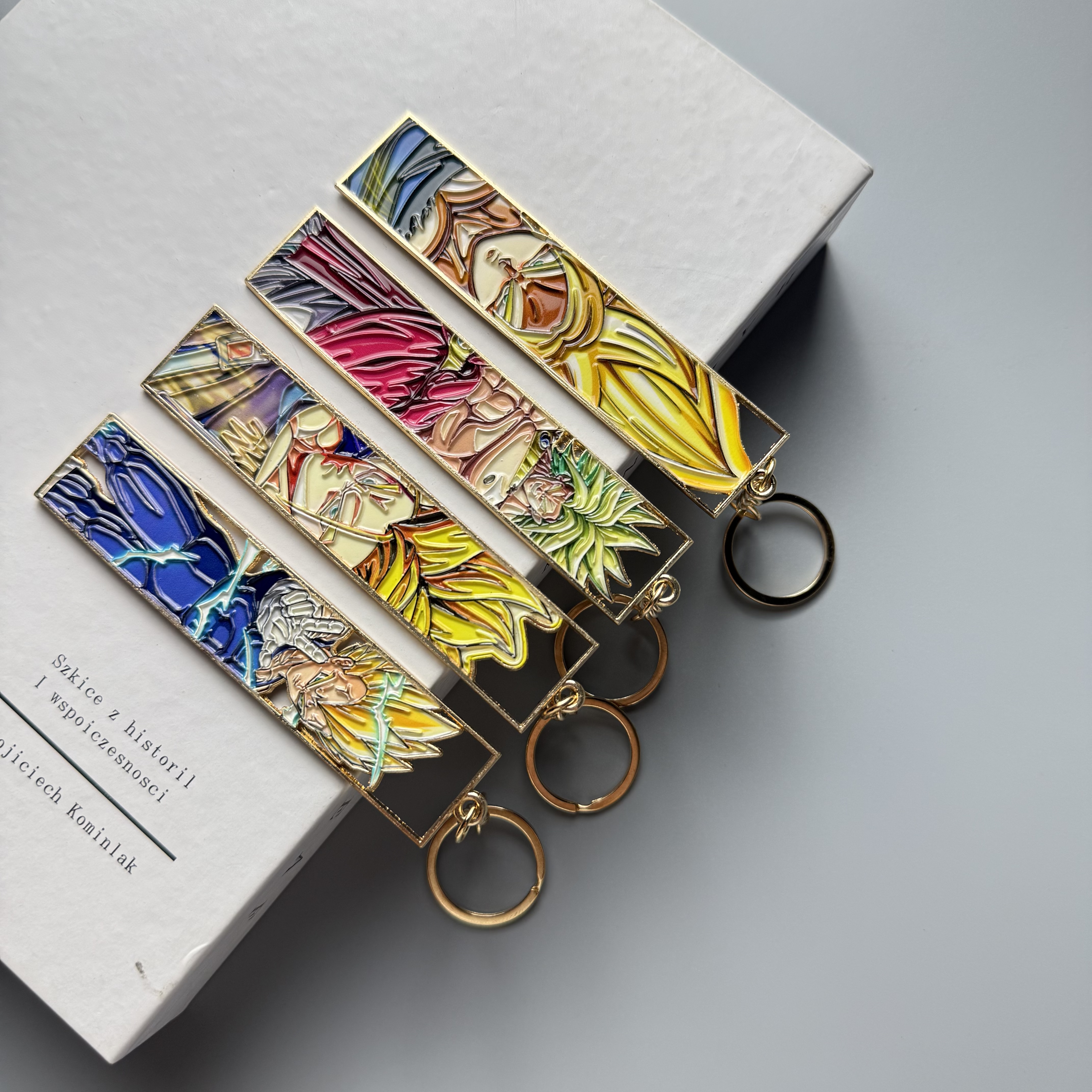 Anime Metal Hollow Out Keychai - Embroidery Ring 评论和价格