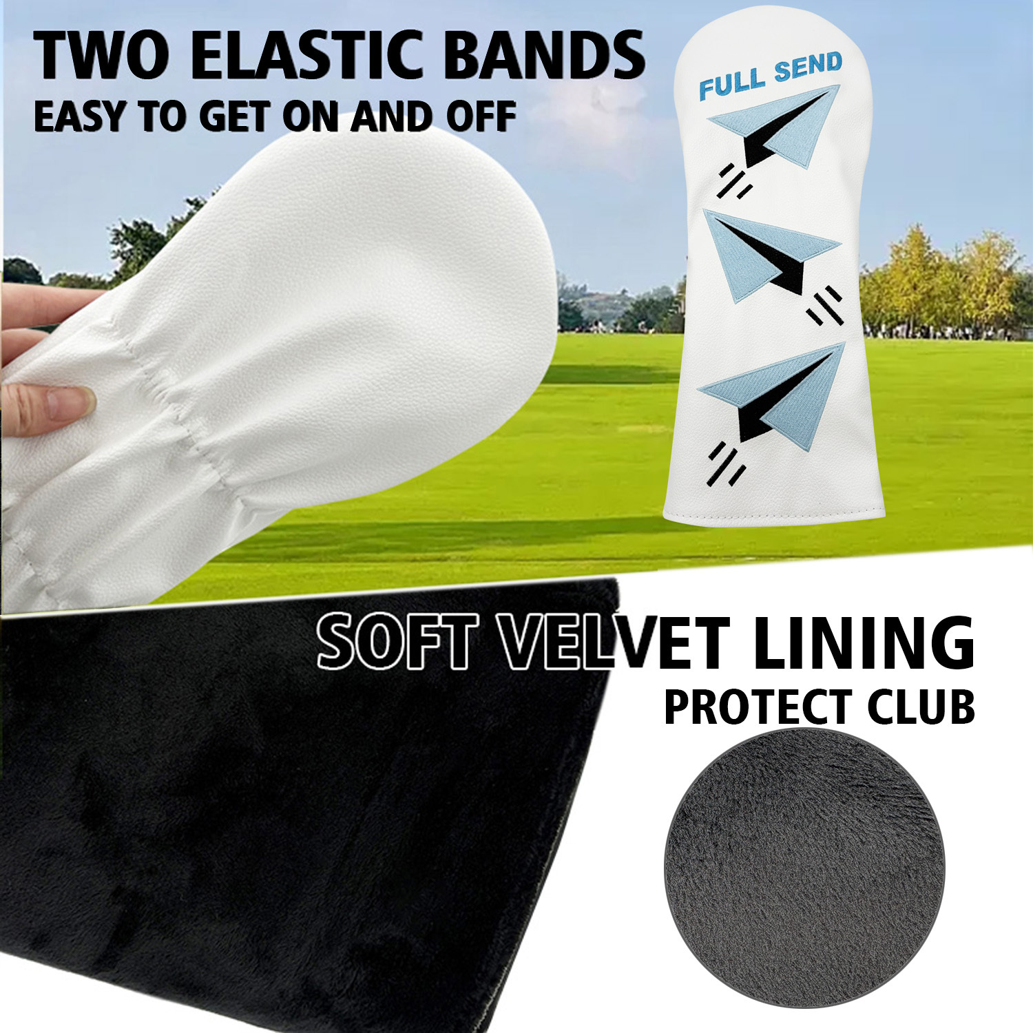 For Golf Clubs: Wear-Resistant - Embroidery Paper 评论和价格