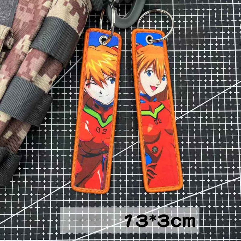 Evangelion Keychain Anime Embr - Embroidery Ring 评论和价格