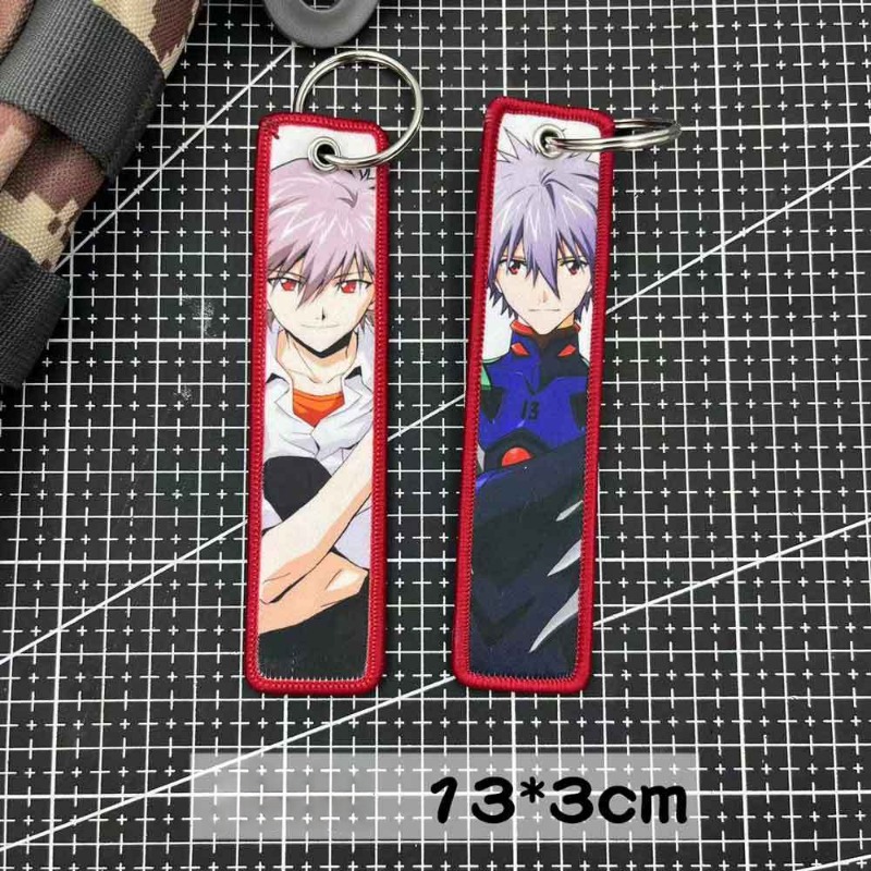 Evangelion Keychain Anime Embr - Embroidery Ring 评论和价格
