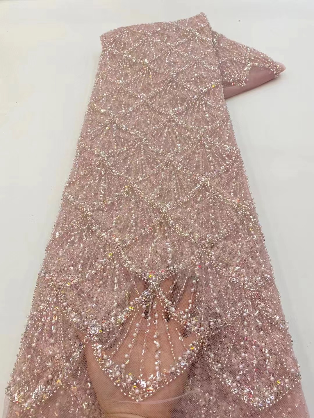 African Tulle Lace Fabric 2026 - Embroidery Gradient 评论和价格