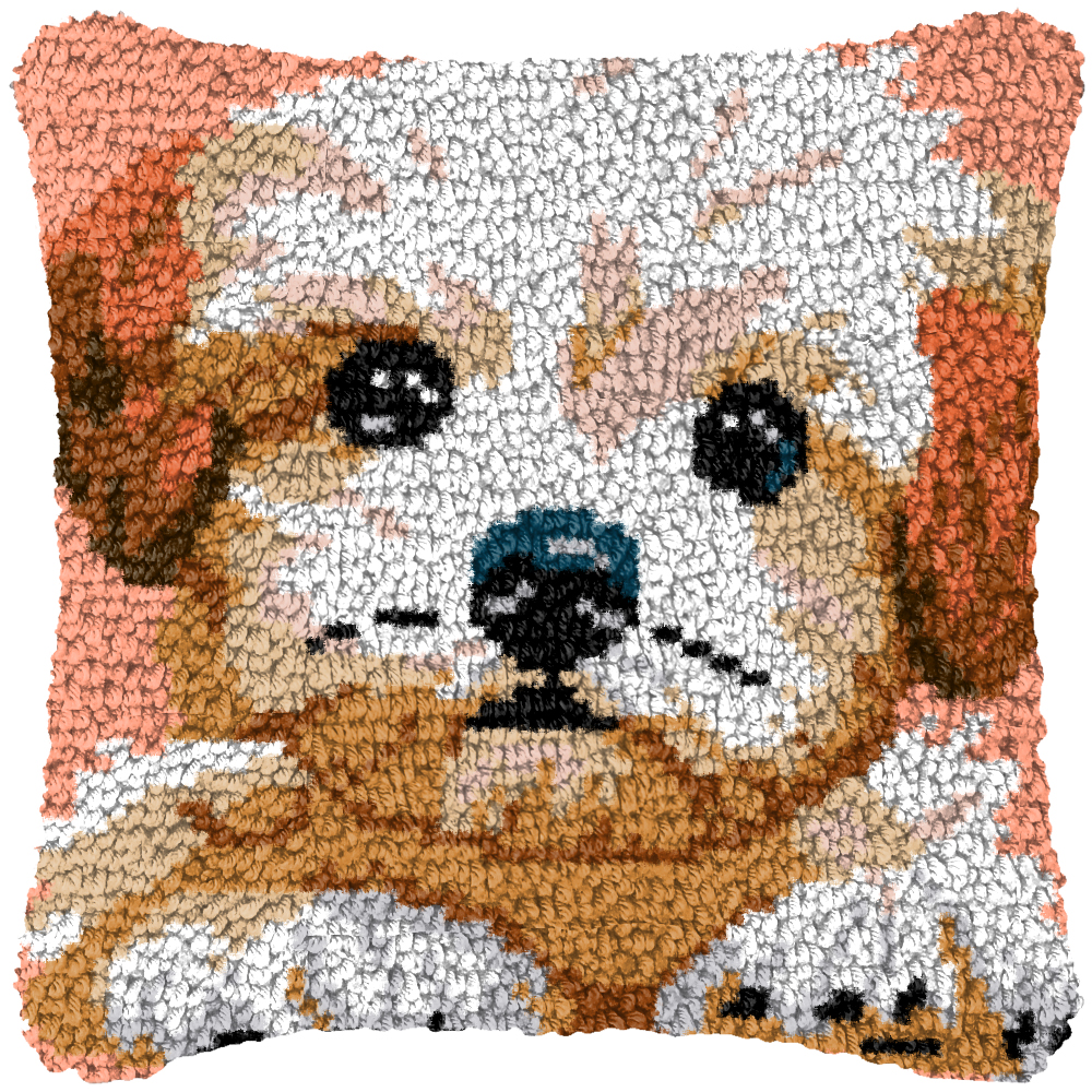 Cute Dog Embroidery Latch Hook - Embroidery Paper 评论和价格