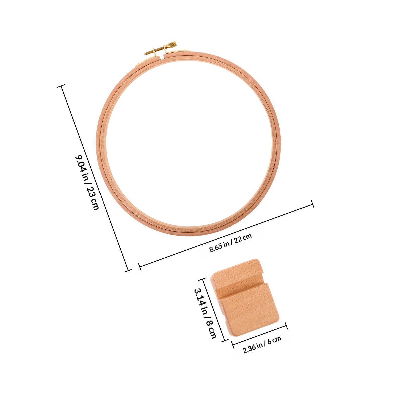 1Set Artisan Wooden Embroidery - Embroidery Hoop Plastic 评论和价格