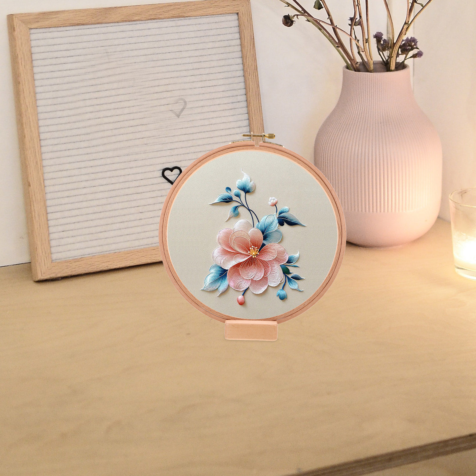 1Set Artisan Wooden Embroidery - Embroidery Hoop Plastic 评论和价格