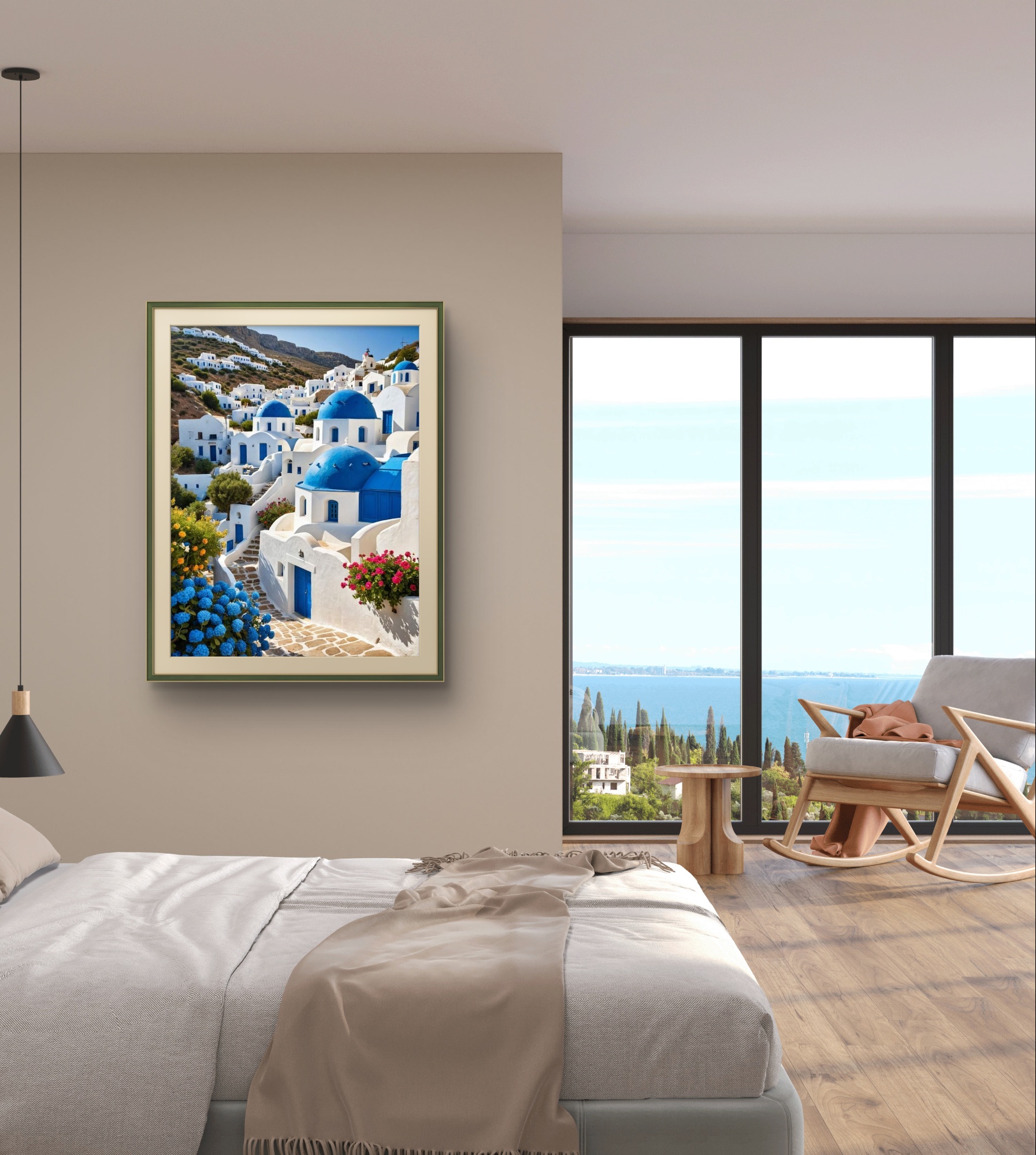 1pc frameless Aegean Sea Blue  - Embroidery House 评论和价格