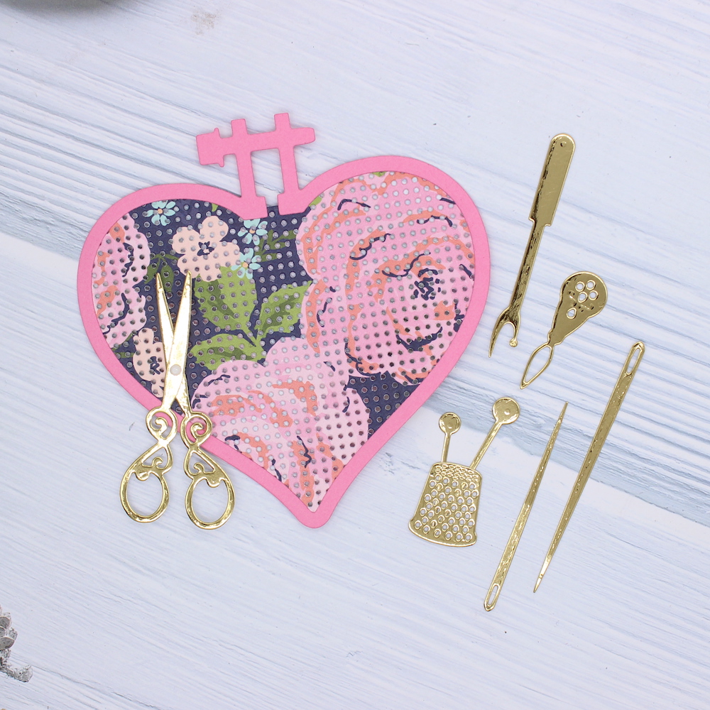 KSCRAFT Heart Embroidery Hoop  - Embroidery Paper 评论和价格
