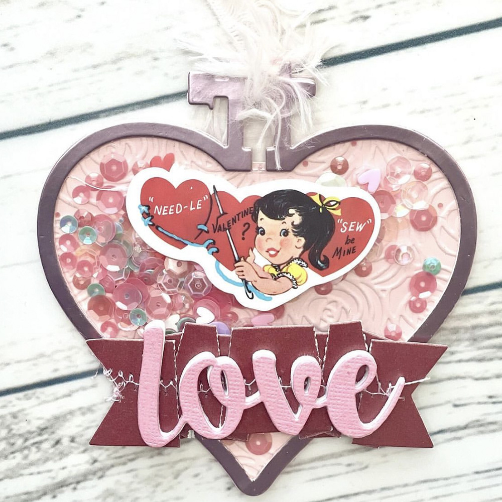KSCRAFT Heart Embroidery Hoop  - Embroidery Paper 评论和价格
