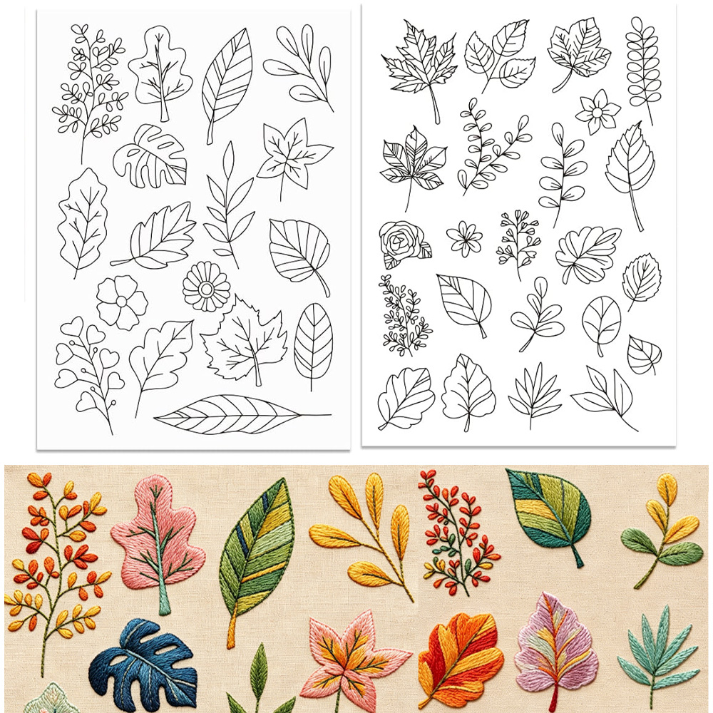 Leaf Flower Water Soluble Embr - Embroidery Meaning 评论和价格
