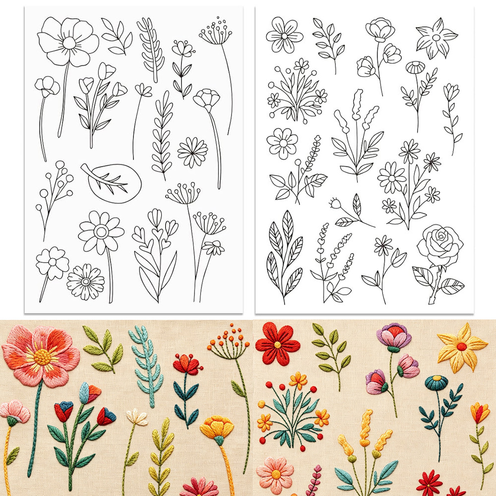 Leaf Flower Water Soluble Embr - Embroidery Meaning 评论和价格