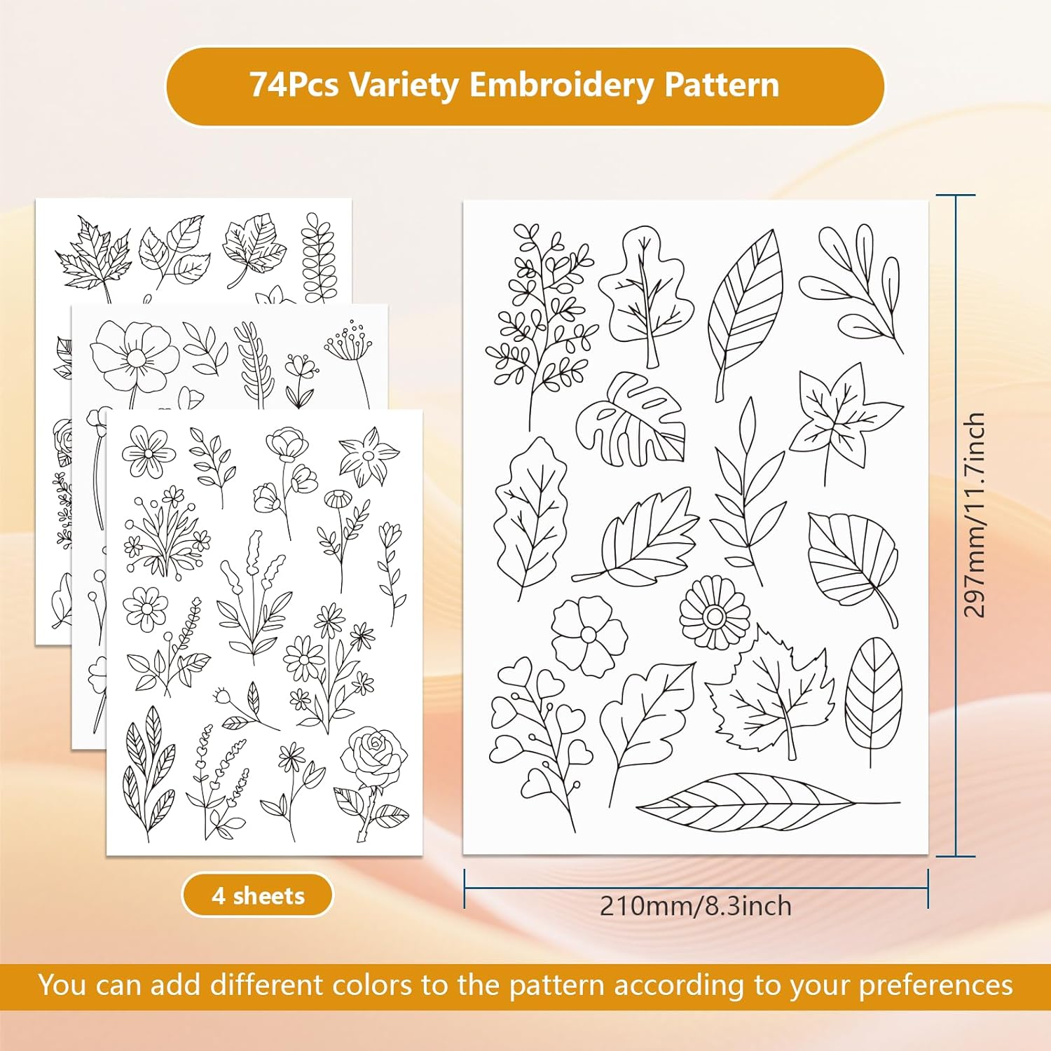 Leaf Flower Water Soluble Embr - Embroidery Meaning 评论和价格